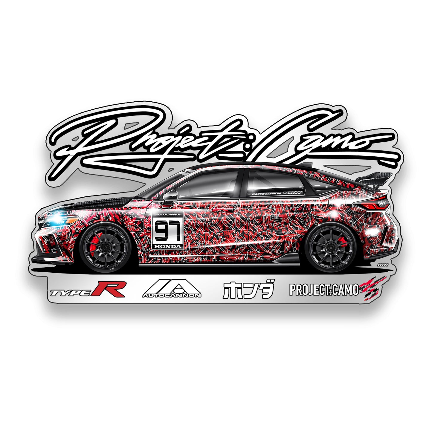 Autocannon x Type R Project:Camo Sticker FL5