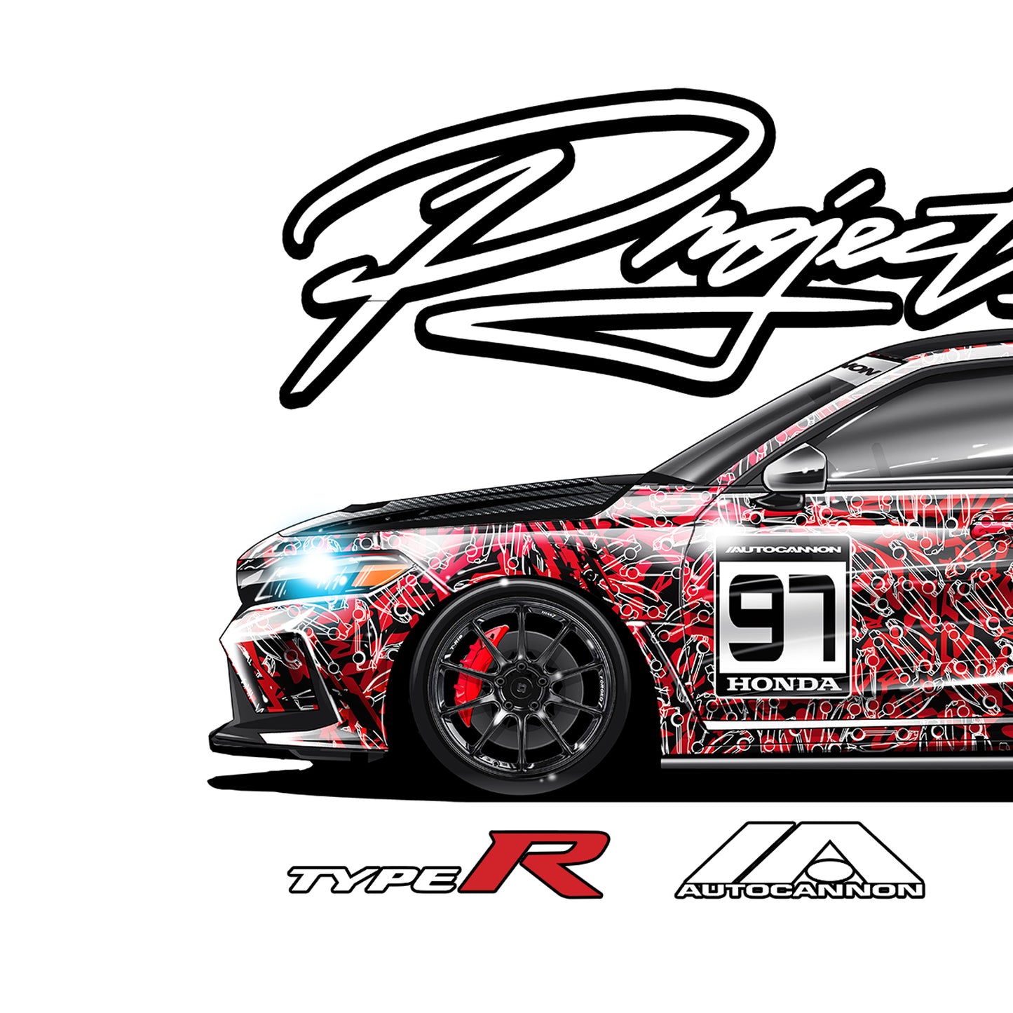 Autocannon x Type R Project:Camo Sticker FL5