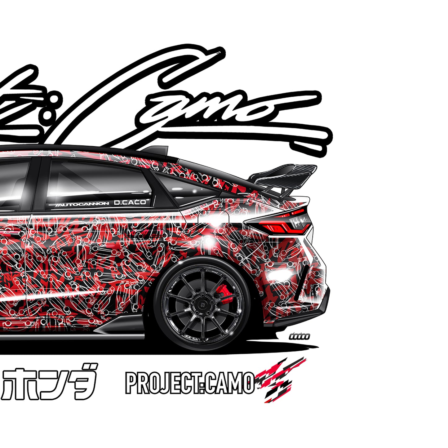 Autocannon x Type R Project:Camo Sticker FL5