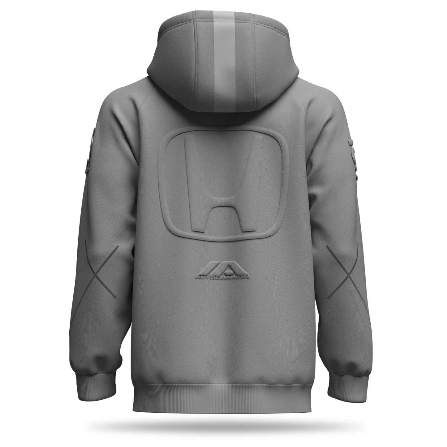 Autocannon x Honda Monochrome Hoodie Primer Gray