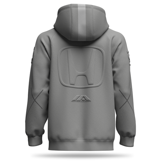 Autocannon x Honda Monochrome Hoodie Primer Gray