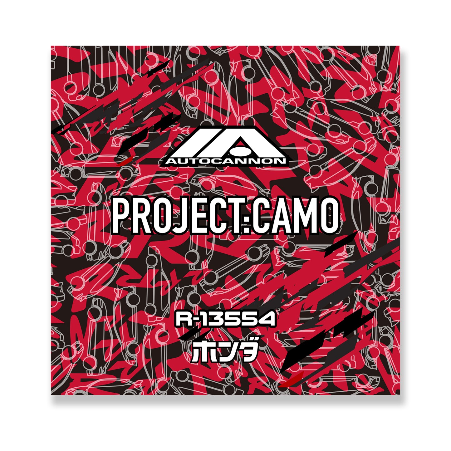 Autocannon x Type R Project:Camo Sticker CAMO
