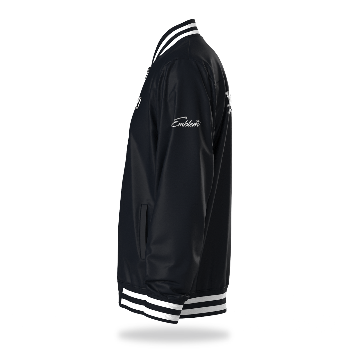 Autocannon x Honda Emblem - Modern Varsity Jacket BLACK