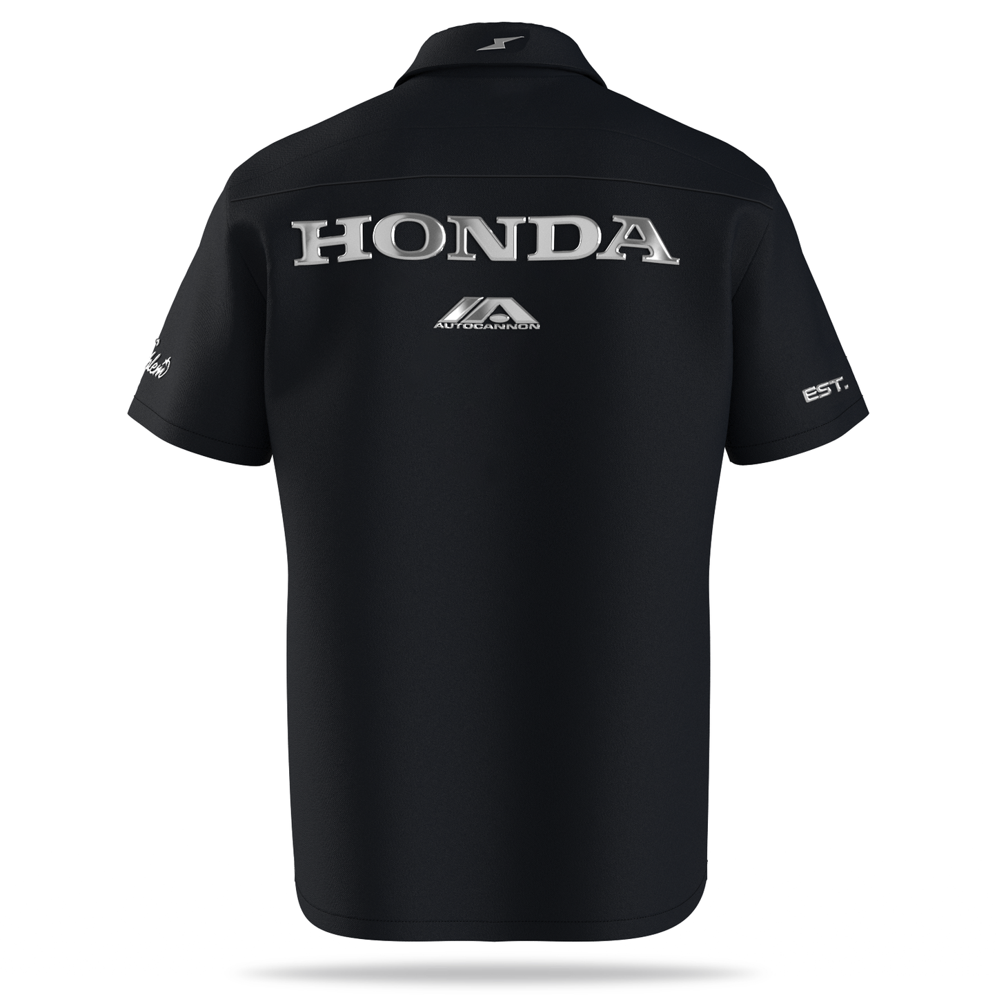 Autocannon x Honda Emblem - Pit Crew Shirt BLACK