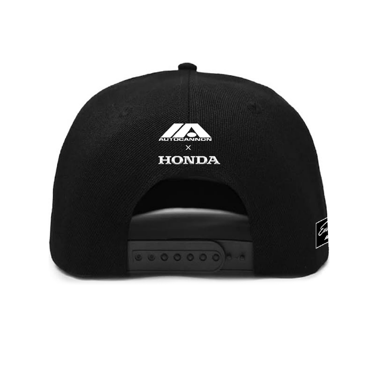 Autocannon x Honda Emblem - Flatbill Hat BLACK
