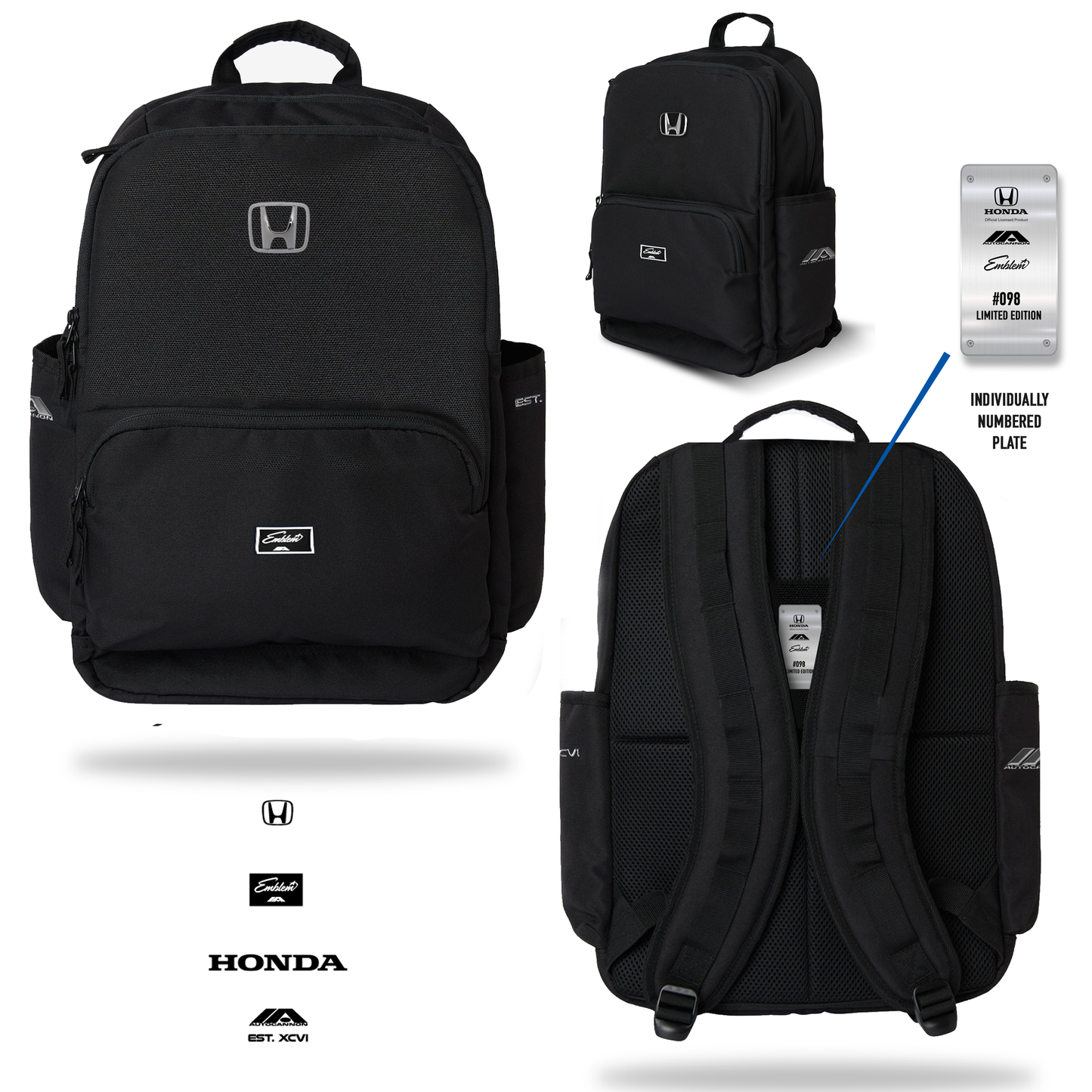 Autocannon x Honda Emblem - Backpack BLACK