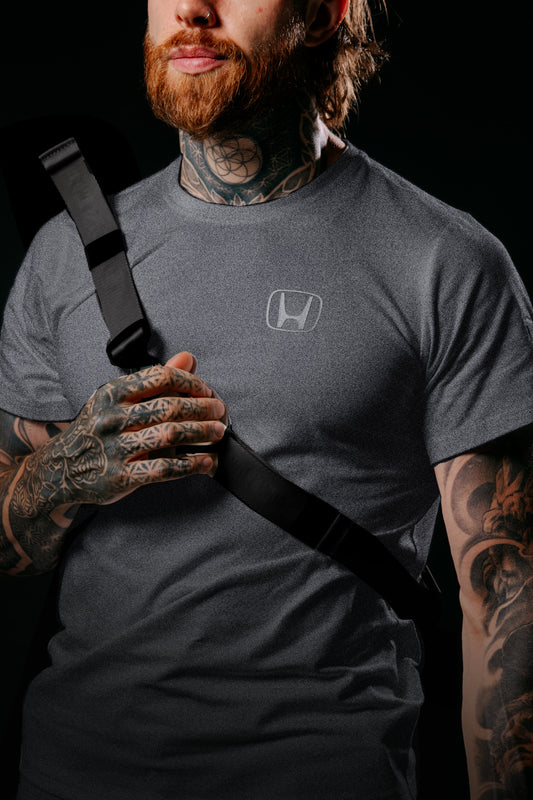 Autocannon x Honda Monochrome2 T Shirt Charcoal Gray