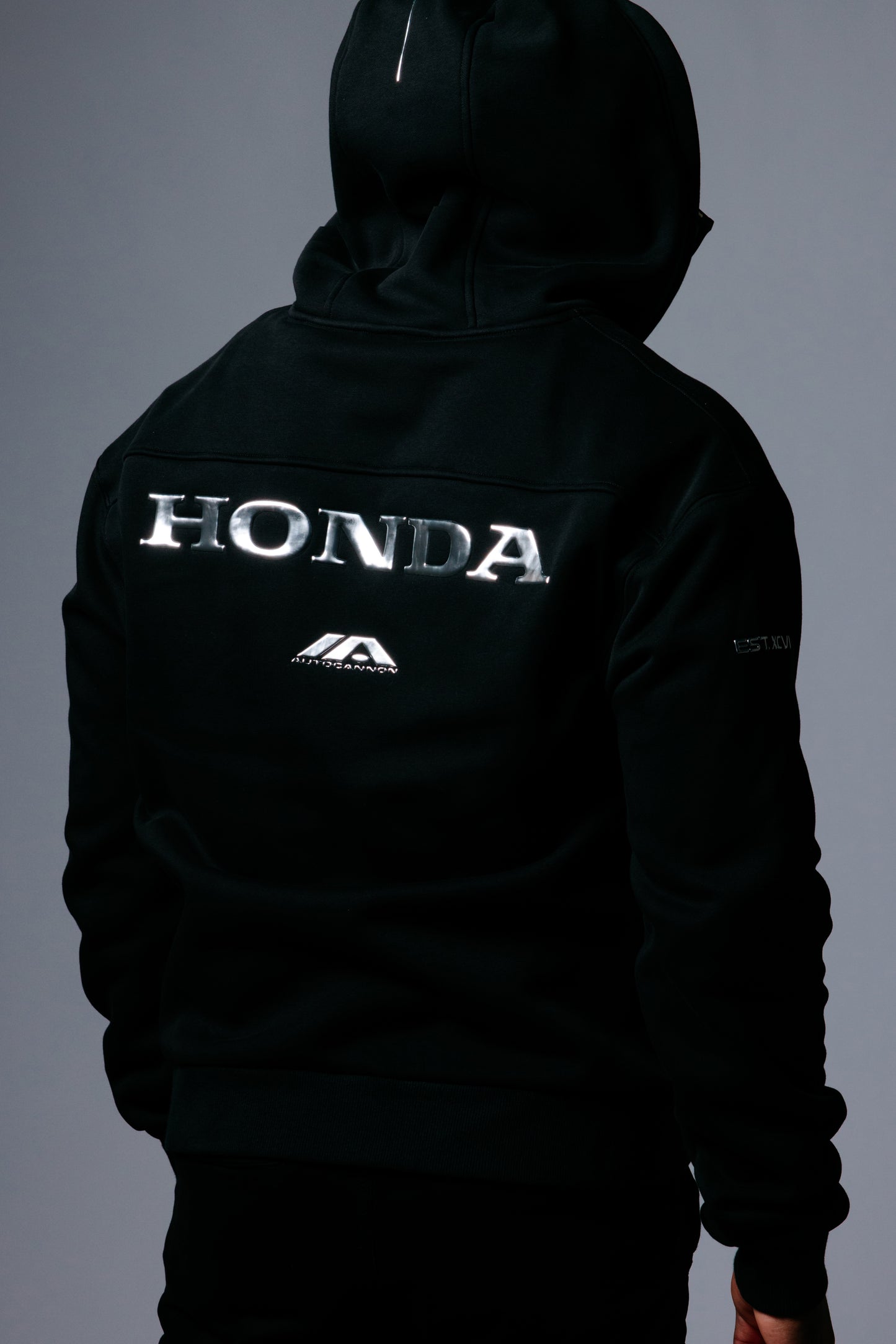 Autocannon x Honda Emblem - Hoodie BLACK