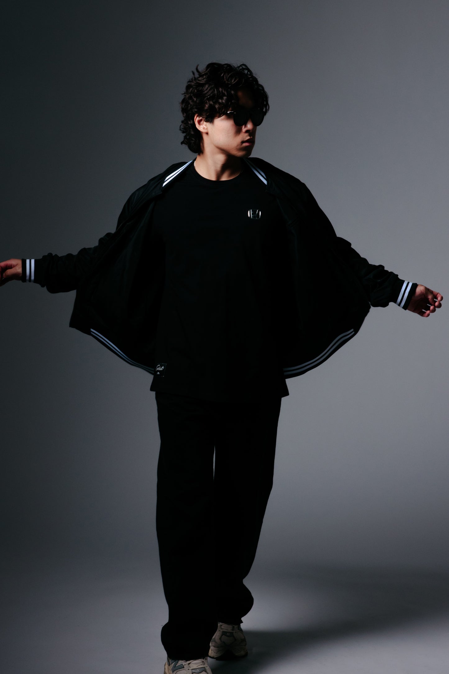 Autocannon x Honda Emblem - Modern Varsity Jacket BLACK