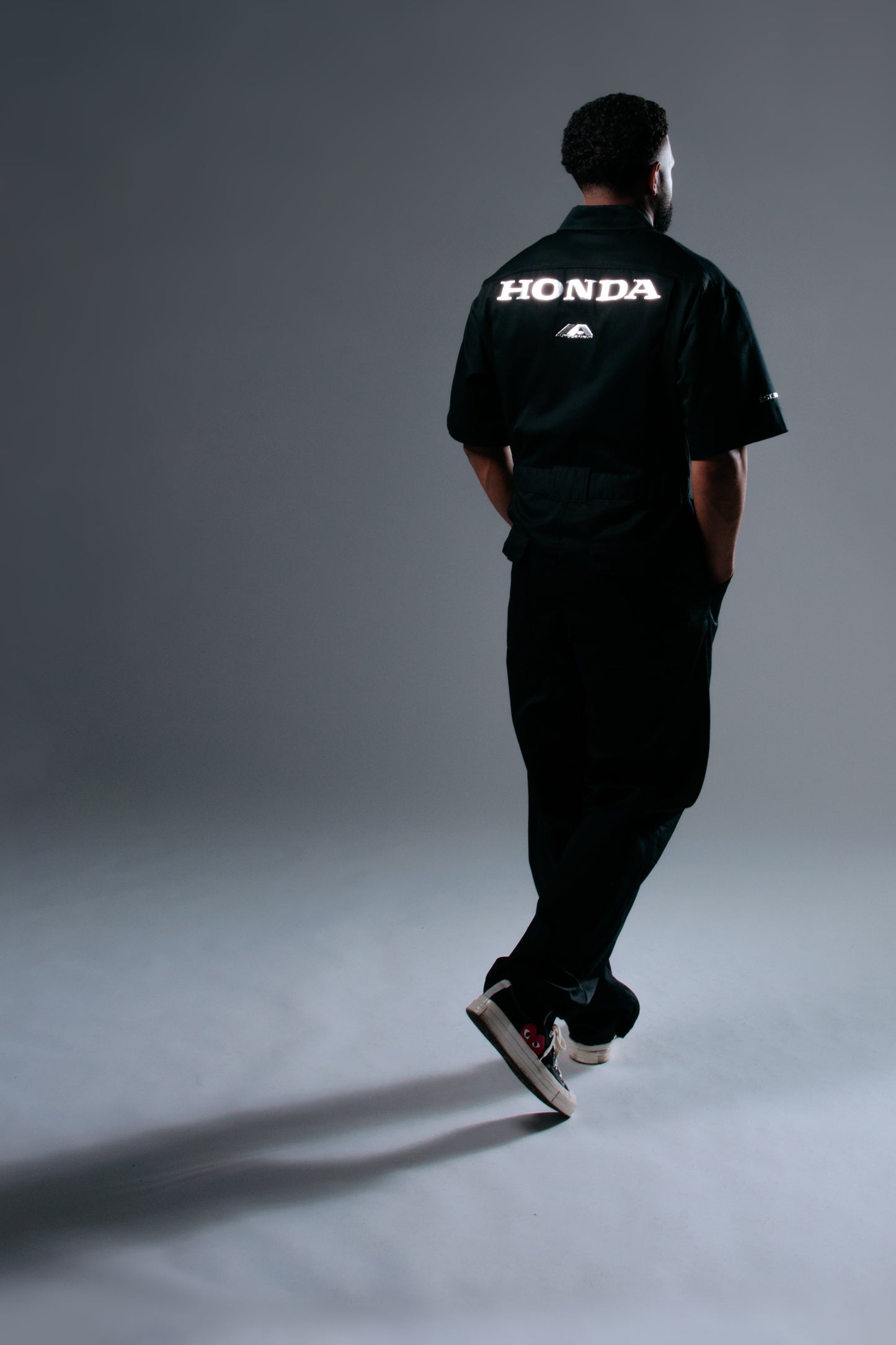 Autocannon x Honda Emblem - Mechanics Coverall BLACK