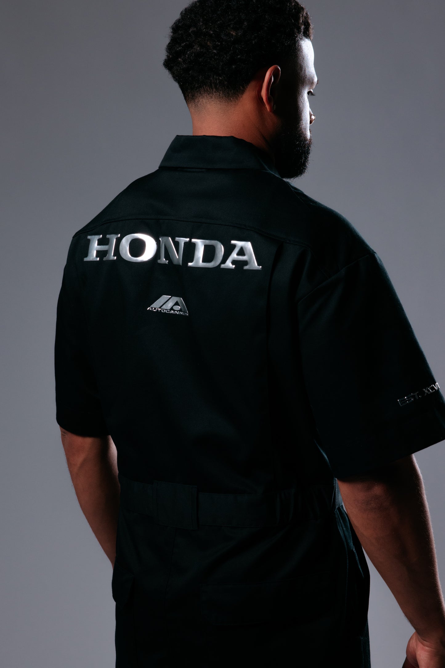 Autocannon x Honda Emblem - Mechanics Coverall BLACK