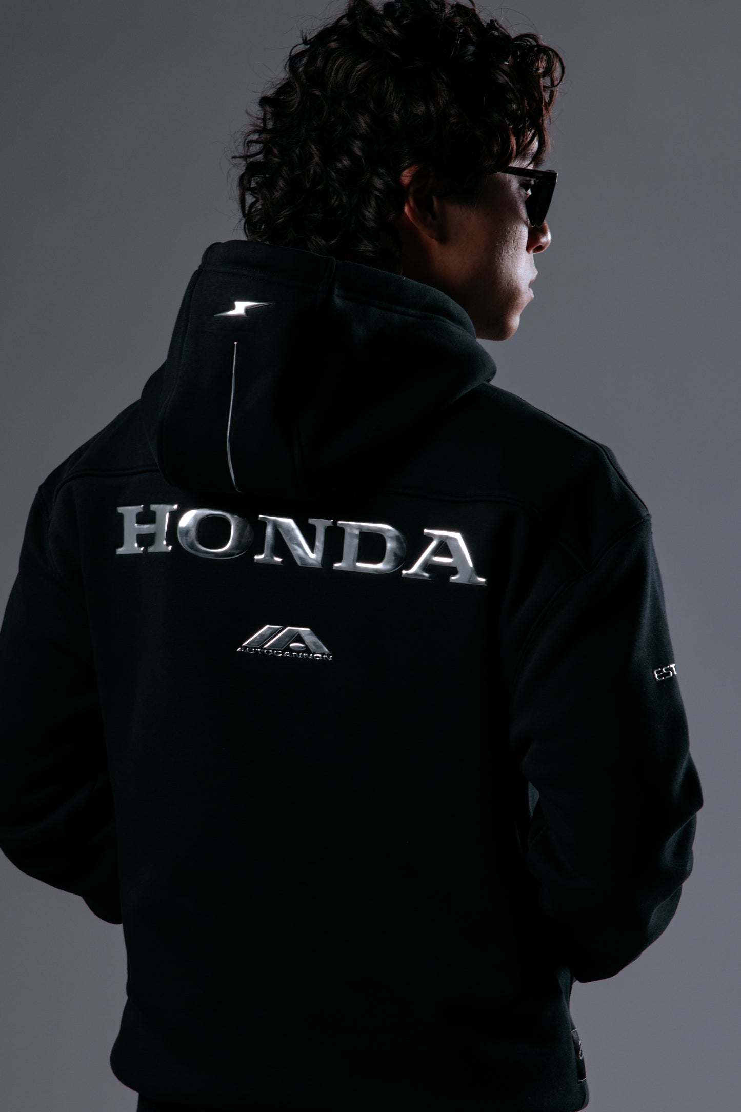 Autocannon x Honda Emblem - Hoodie BLACK