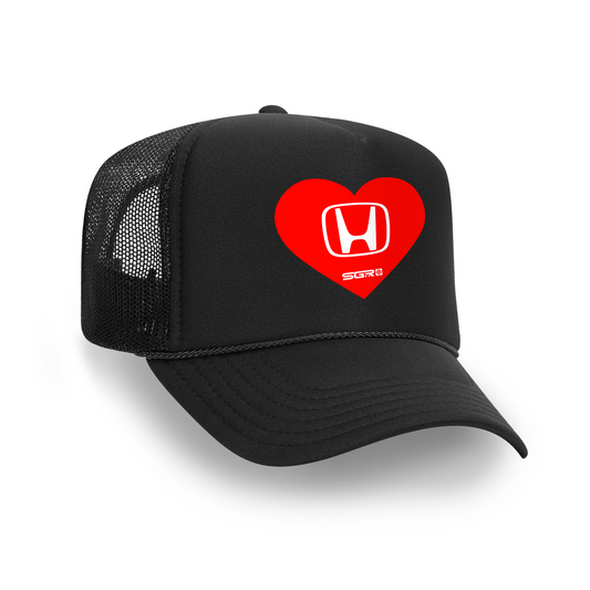 SGR x Honda Hearts Trucker Hat BLACK