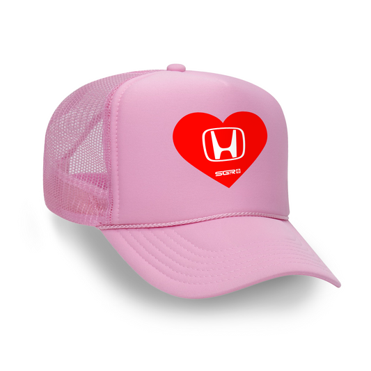 SGR x Honda Hearts Trucker Hat PINK