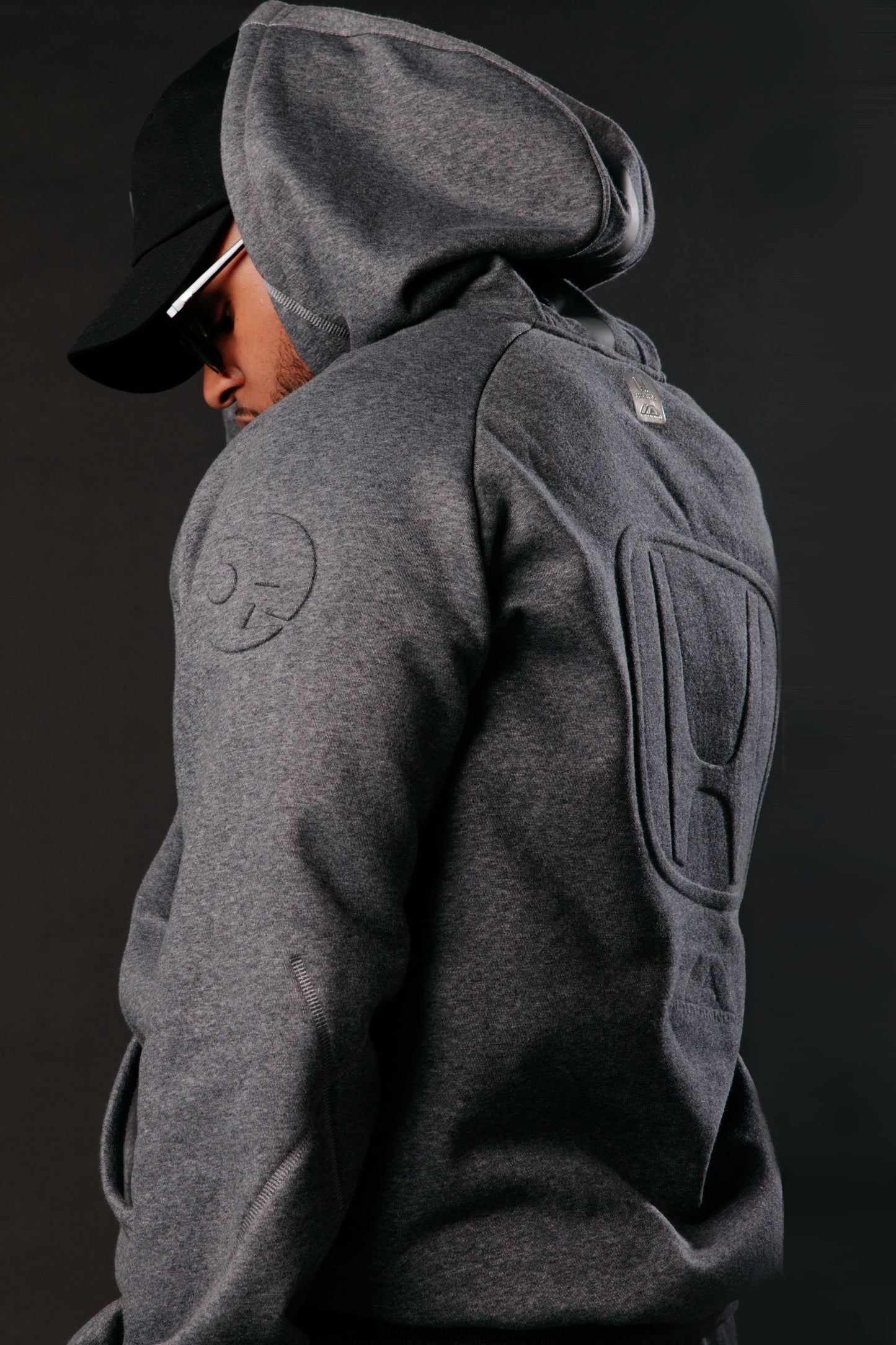 Autocannon x Honda Monochrome2 Hoodie Charcoal Gray