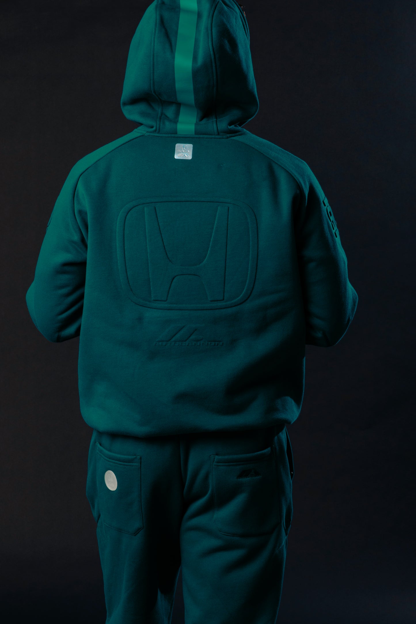 Autocannon x Honda Monochrome2 Hoodie Teal Fog
