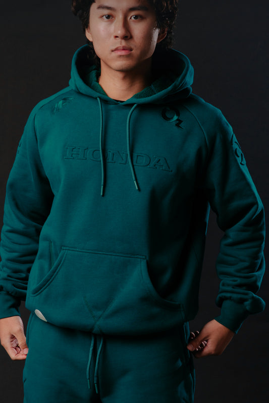 Autocannon x Honda Monochrome2 Hoodie Teal Fog