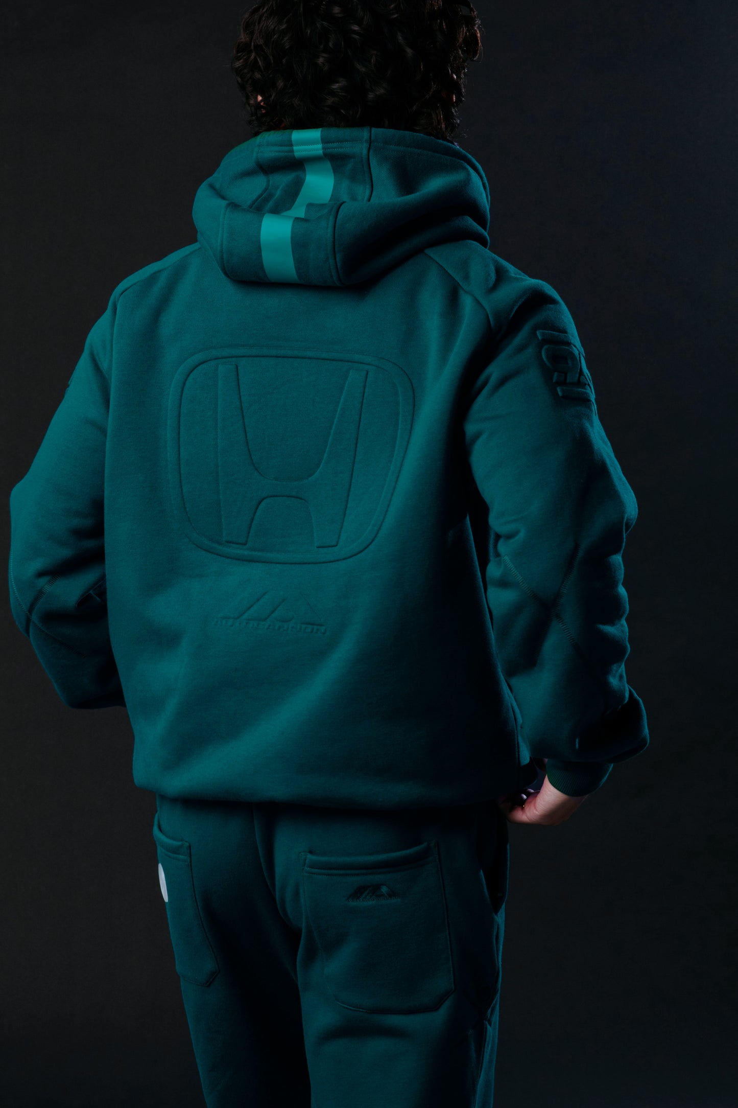 Autocannon x Honda Monochrome2 Hoodie Teal Fog
