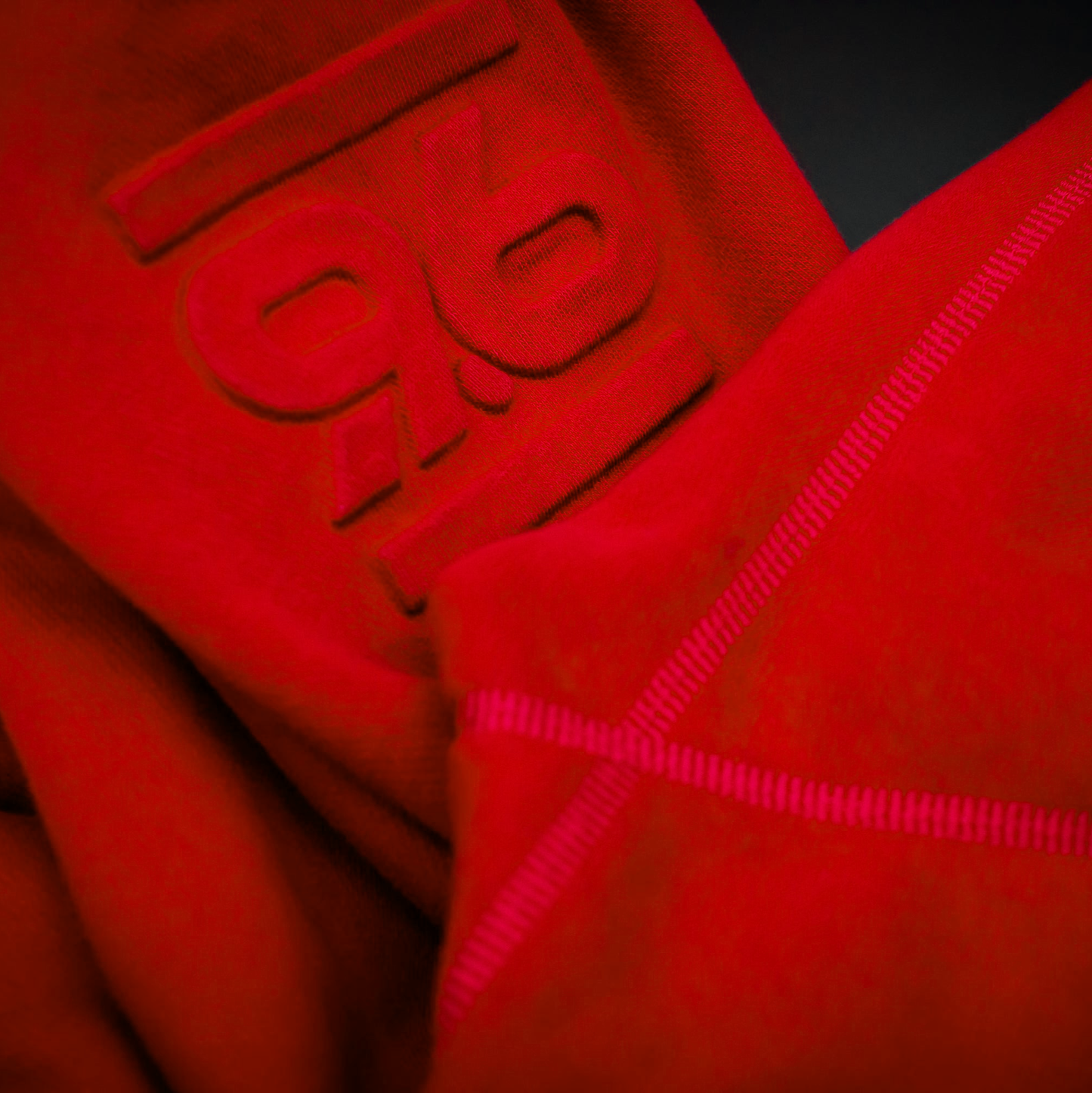 Autocannon x Acura Monochrome Hoodie Deep Red