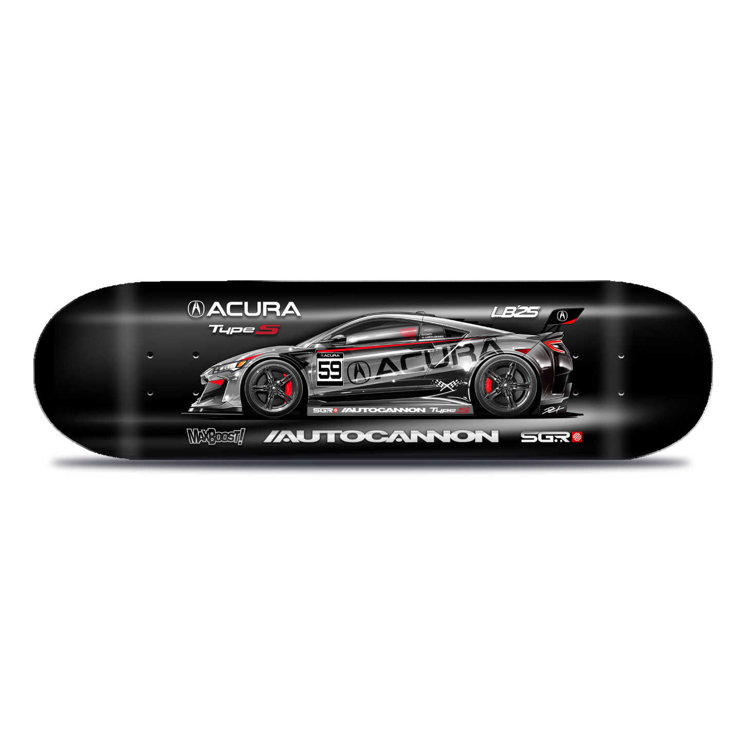 SGR x Acura GP NSX Skateboard Deck
