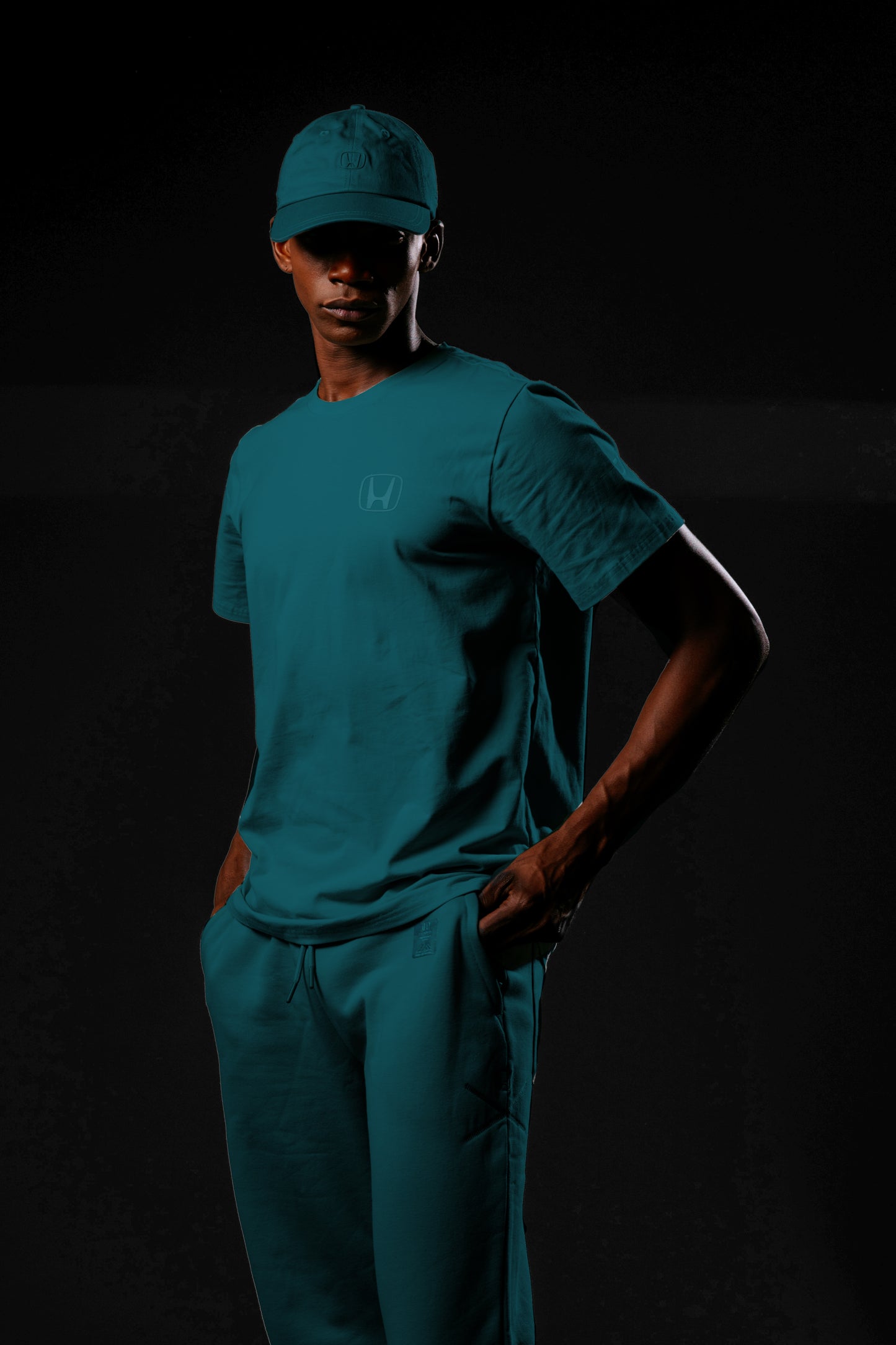 Autocannon x Honda Monochrome2 T Shirt Teal Fog