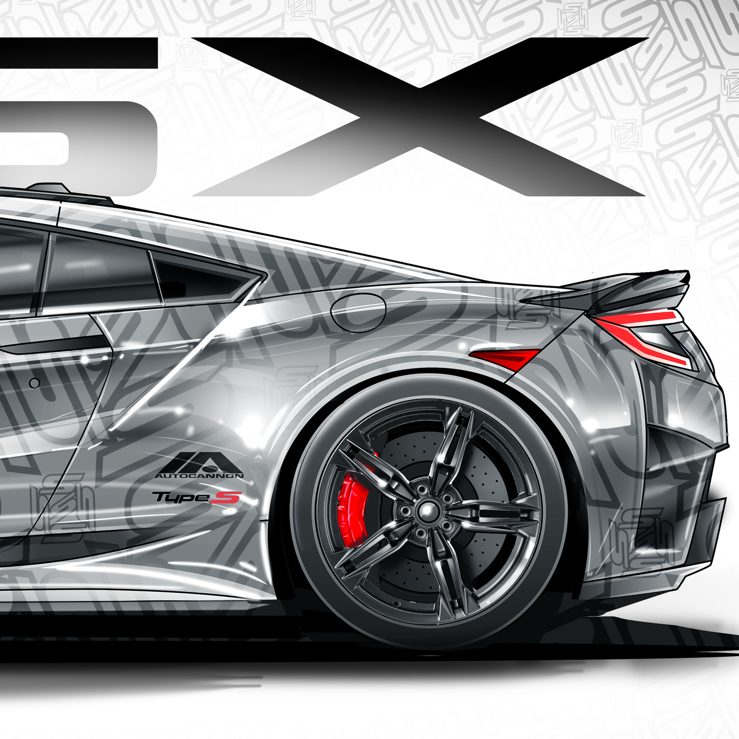 Autocannon x Acura Type S NSX Sticker 2 - SERIES 2