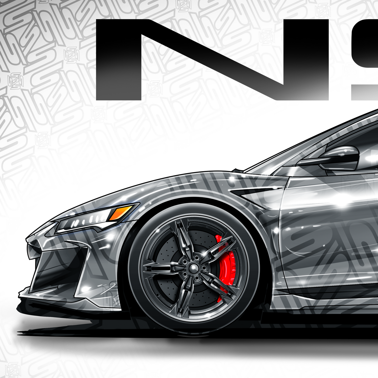 Autocannon x Acura Type S Camo NSX Skateboard - SERIES 2